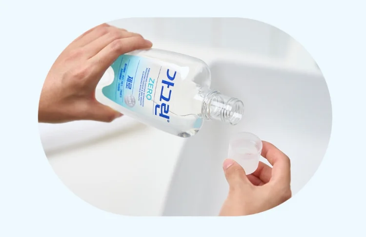 가그린 제로 블라스트 750ml 3개 무알콜 구강청결제